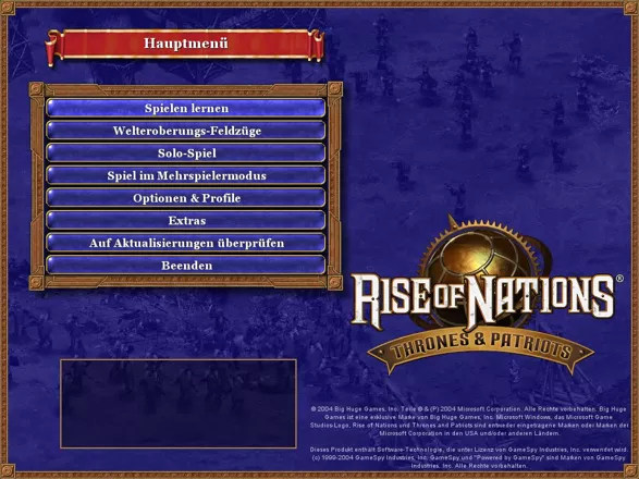 Rise of Nations: Thrones & Patriots (2004) - MobyGames