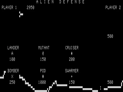 Alien Defense (1981) - MobyGames