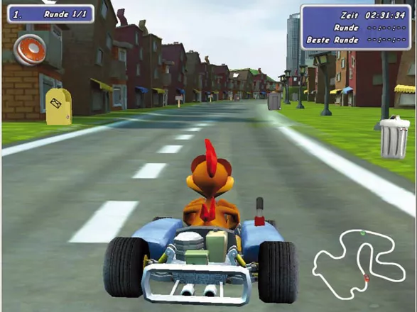 Crazy Chicken Fun Kart 2008 (PS2 Gameplay) 