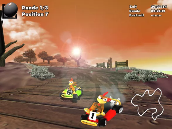 Crazy Chicken Fun Kart 2008 (PS2 Gameplay) 