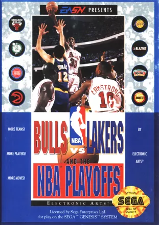 постер игры Bulls vs. Lakers and the NBA Playoffs