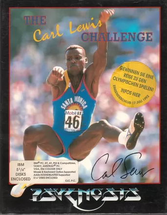 постер игры The Carl Lewis Challenge