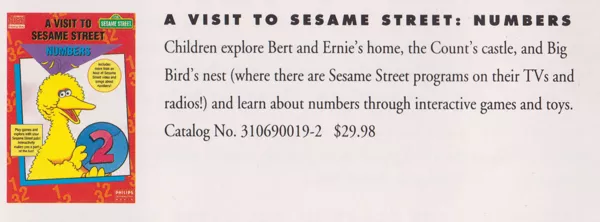 A Visit To Sesame Street Numbers Philips CD-I 