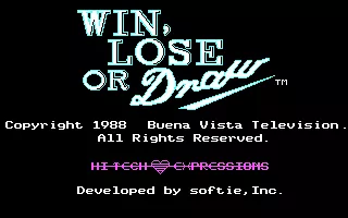 Win, Lose or Draw (1988) - MobyGames