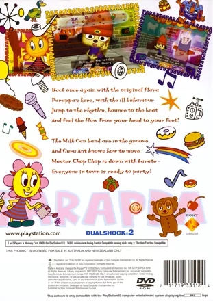 Parappa the Rapper 2 (PS2) - Unboxing, Full Case, Cover, Manual, Disc 