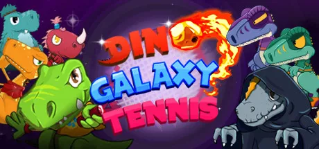 постер игры Dino Galaxy Tennis