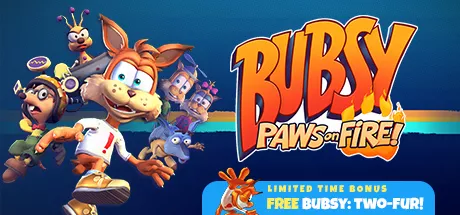 постер игры Bubsy: Paws on Fire!