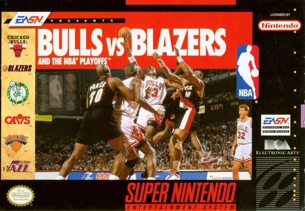 постер игры Bulls vs. Blazers and the NBA Playoffs