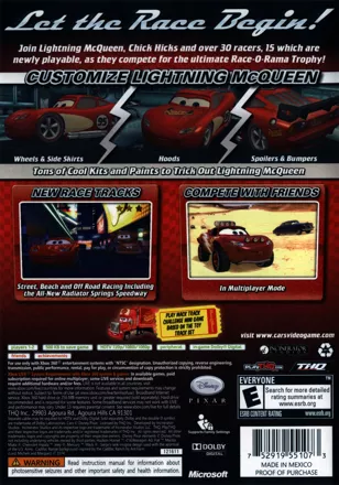 Disney Pixar Cars Race O-Rama - PlayStation PS2 PAL Game