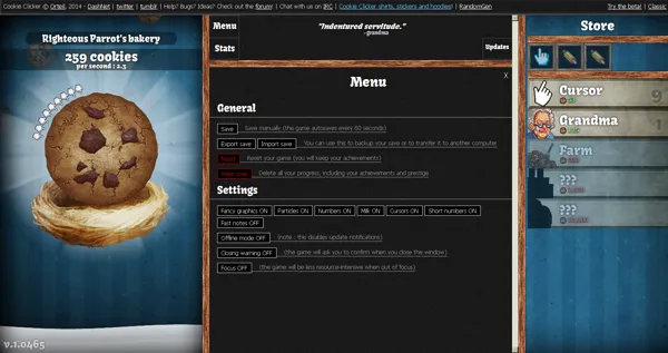 Cookie clicker hack with name of hack 