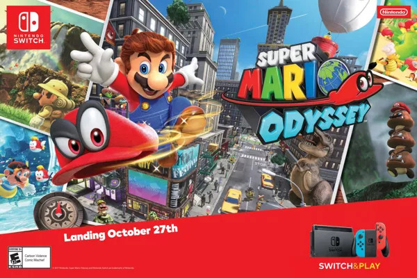 Super Mario Odyssey já é o segundo jogo mais vendido de 2017 na