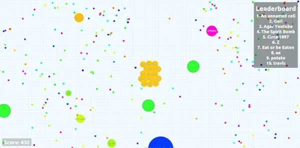 Screenshot of Agar.io (Android, 2015) - MobyGames