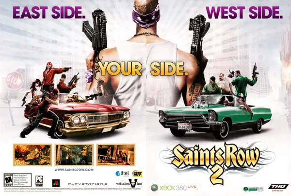 Microsoft Xbox 360 Live Platinum Hits Saints Row 2 Video Game