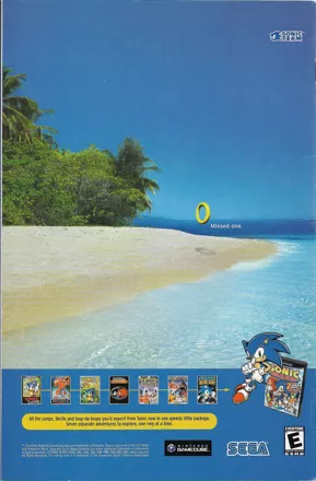 Sonic mega collection advance 2 gamecube jigsaw puzzle japon sonic