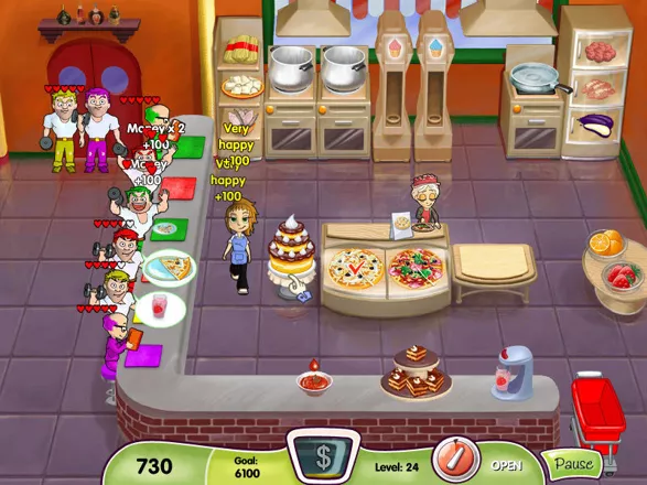 Screenshot of Diner Dash 2: Restaurant Rescue (Windows, 2006) - MobyGames
