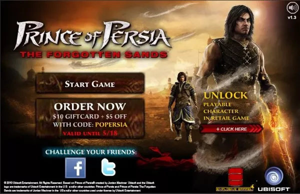 Prince of Persia - The Forgotten Sands Ubisoft Connect for PC