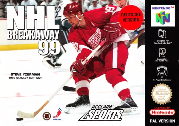 постер игры NHL Breakaway 99