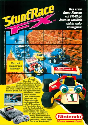 Stunt Race FX (Wildtrax) SNES 1994