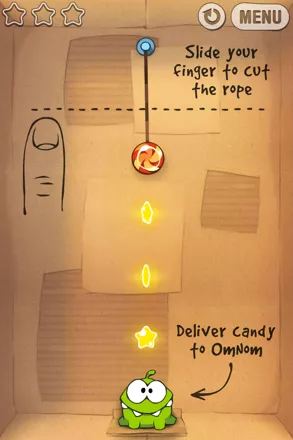 Screenshot of Cut the Rope: Time Travel (iPad, 2013) - MobyGames
