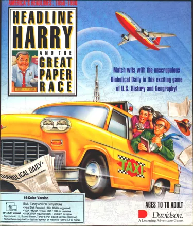 постер игры Headline Harry and The Great Paper Race