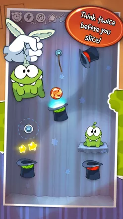 Screenshot of Cut the Rope: Time Travel (iPad, 2013) - MobyGames