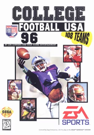 постер игры College Football USA 96