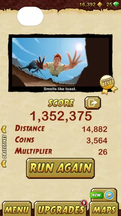 Screenshot of Temple Run (iPad, 2011) - MobyGames