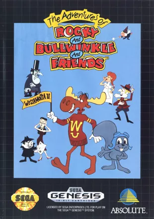 постер игры The Adventures of Rocky and Bullwinkle and Friends