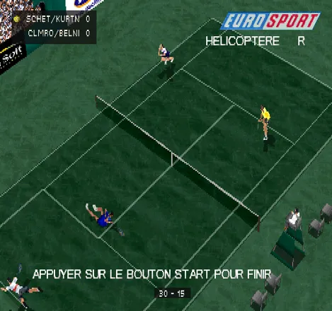 Jogando All Star Tennis 2000 (PS1) - Multiplayer Versus - Thulis vs Baia 
