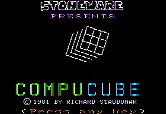 Compu Cube (1981) - MobyGames