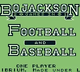 Bo Jackson: Two Games in One (1991) - MobyGames