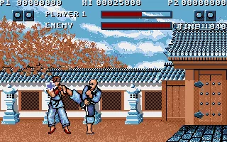 Street Fighter 1 (Arcade) China Stage 1: Ryu vs. Lee 