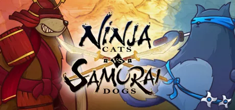 постер игры Ninja Cats vs Samurai Dogs