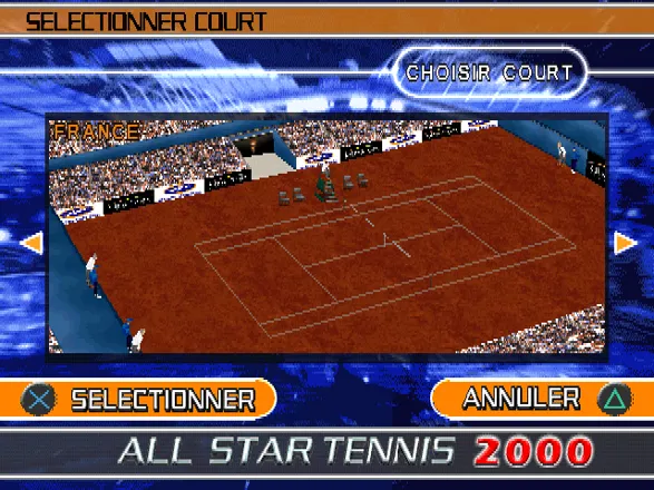 Jogando All Star Tennis 2000 (PS1) - Multiplayer Versus - Thulis vs Baia 