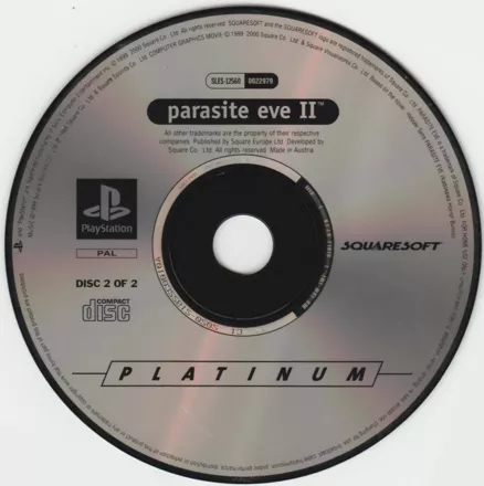 Parasite Eve II [Platinum] Prices PAL Playstation