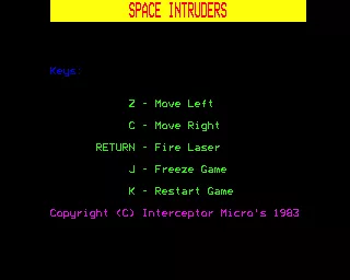Intruders (1983) - MobyGames