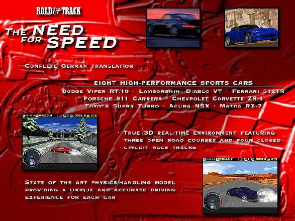 The Need for speed (1994) Dos Gameplay Ferrari 512TR 