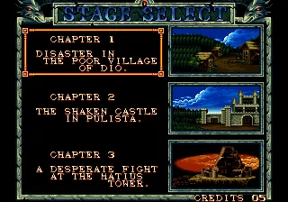 Screenshot of Crossed Swords II (Neo Geo CD, 1995) - MobyGames