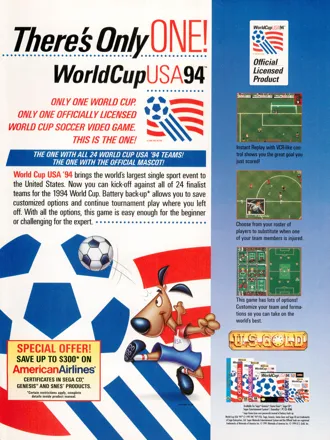 World Cup USA 94 (1993) - MobyGames
