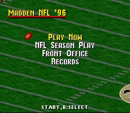 Madden 96 – Many Cool Things