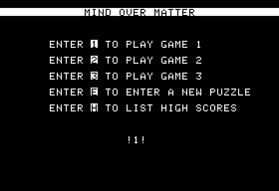 Game Over! Continue? — MINDOVERMATTER