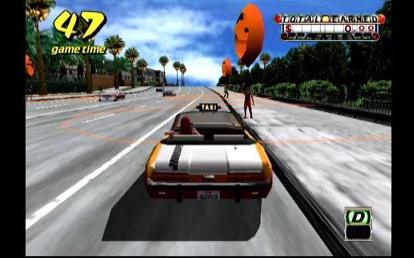 Crazy Taxi (PS2 Gameplay) 