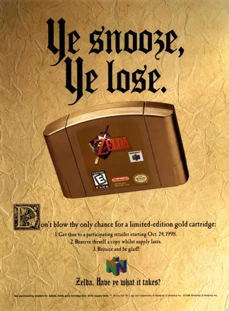 Nintendo (Hong Kong) Limited Promotional Abridged Ocarina of Time