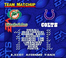 Screenshot of Madden NFL 98 (SNES, 1997) - MobyGames