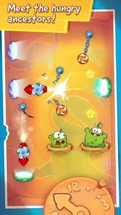 Screenshot of Cut the Rope: Time Travel (iPad, 2013) - MobyGames