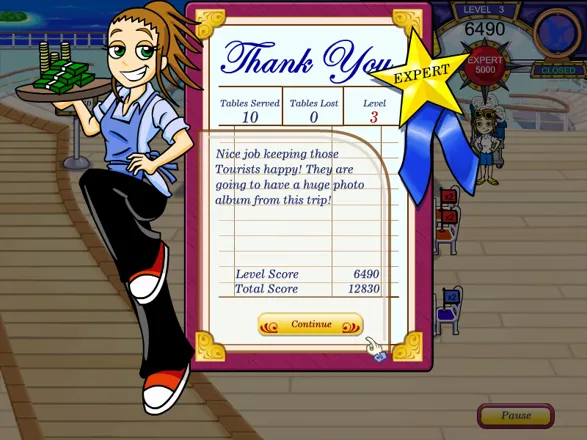 Screenshot of Diner Dash 2: Restaurant Rescue (Windows, 2006) - MobyGames