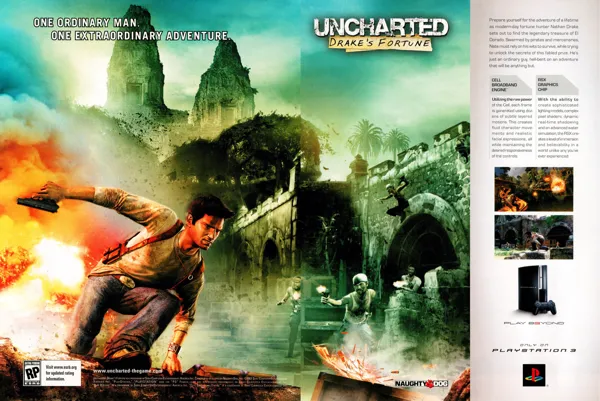 Artwork Drake in Cover, Uncharted 1, Naughty Dog