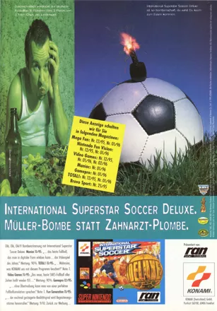 International Super Star Soccer + ISS Deluxe Boxed SNES RARE KONAMI