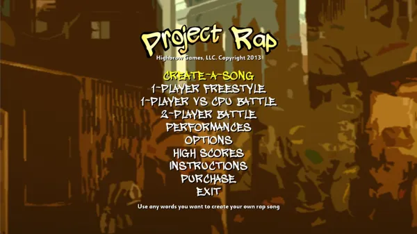 Project Rap Project Rap (2013) - MobyGames