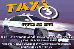 NINTENDO Vingt six jeux pour Game Boy advance : Taxi 3,…